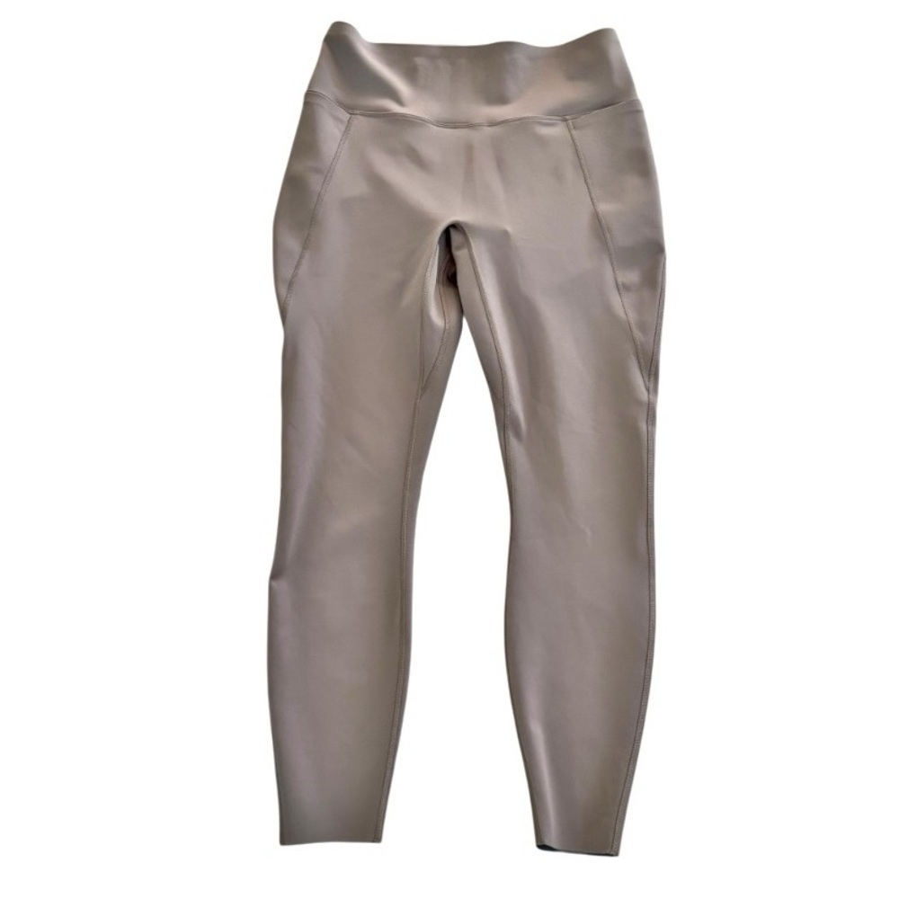 NIKE UNIVERSA Medium Support 7/8 Length High Rise Leggings Mink Brown Size M NEW - Picture 4 of 8